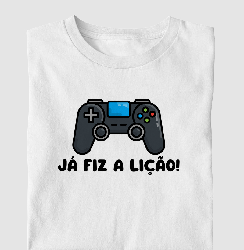 Já fiz a lição Camiseta Infantil