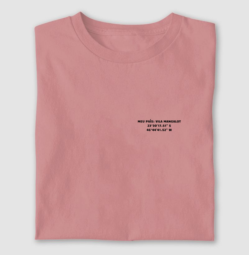 Camiseta Meu País Vila Mangalot Premium Algodão Brasileiro