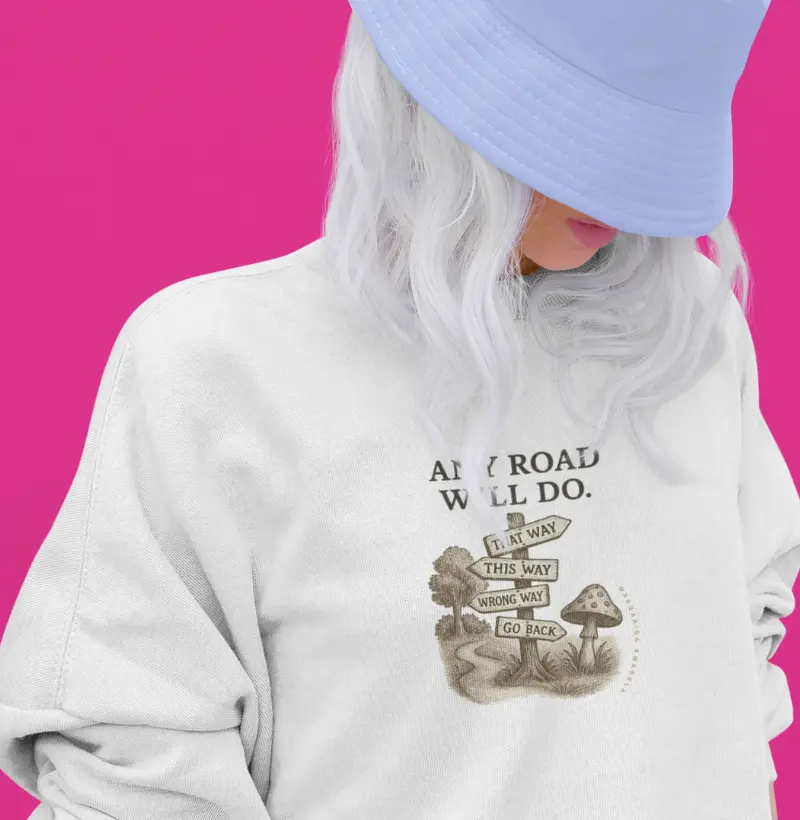Suéter Any Road Will Do — Alice in Wonderland