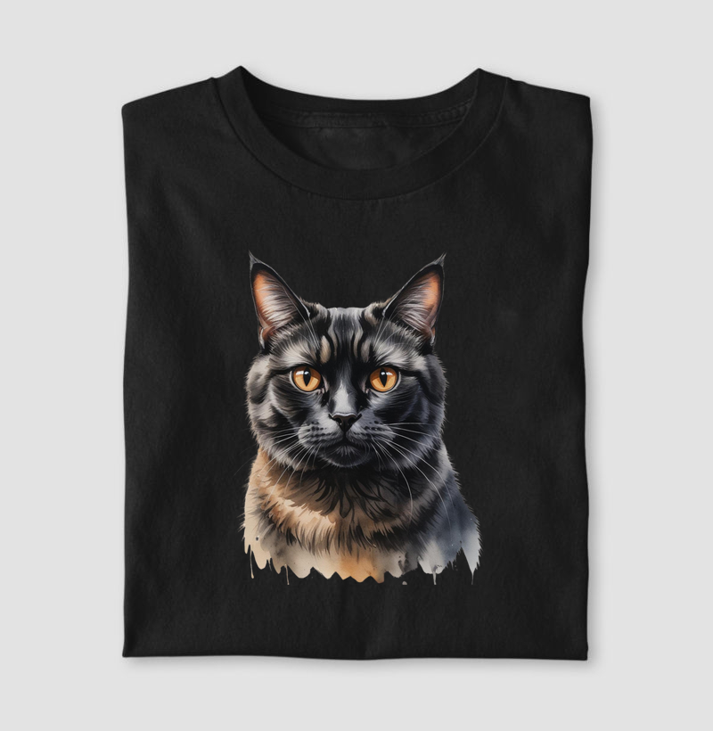 Gato Bombaim aquarela