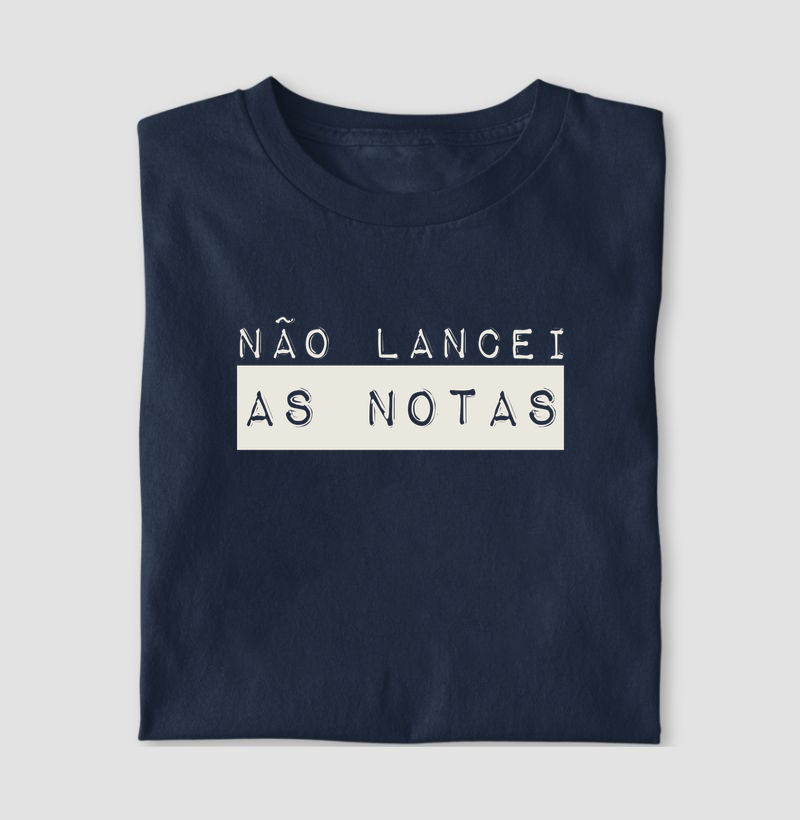 Não lancei as notas