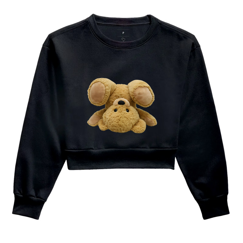 Cropped Moletom Urso