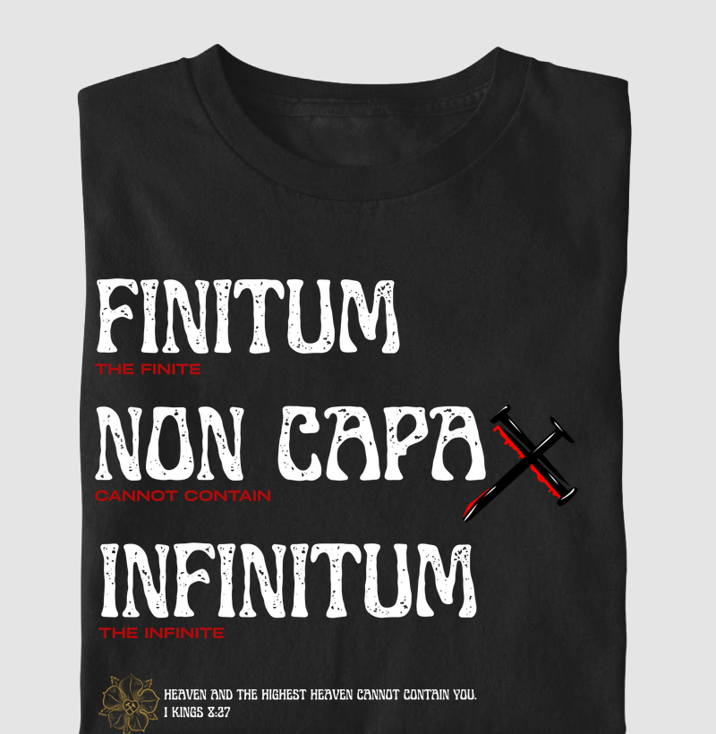 FINITUM NON CAPAX INFINITUM "O FINITO NÃO PODE CONTER O INFINITO."