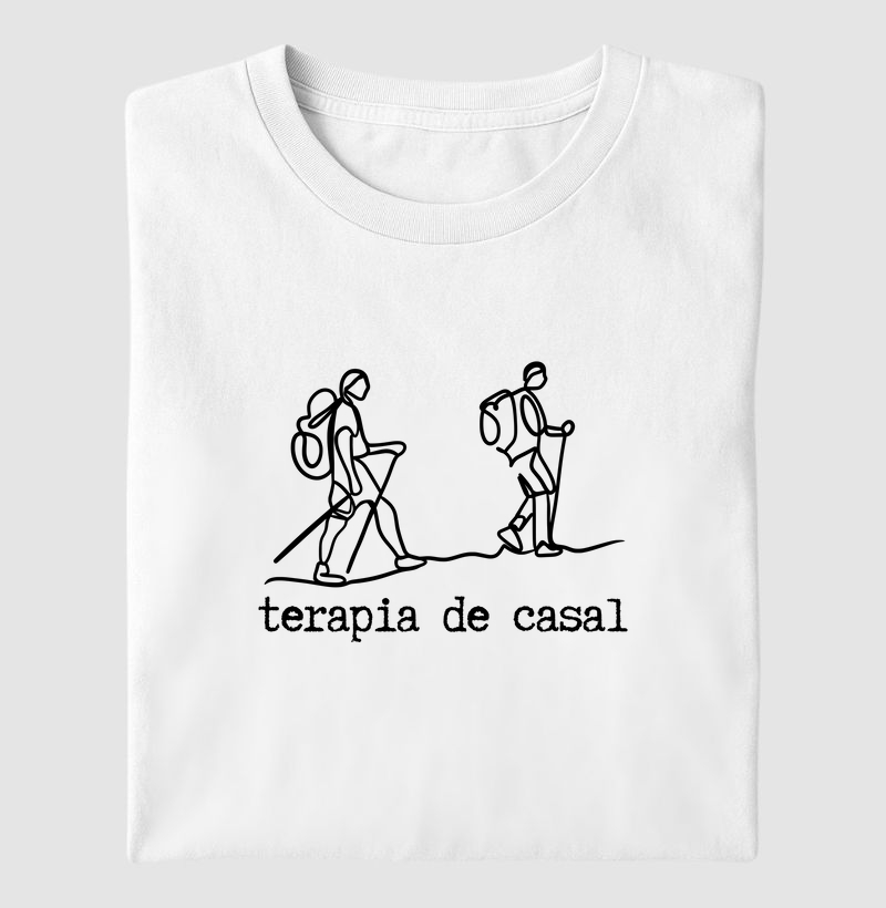 Camiseta terapia de casal trilheiros