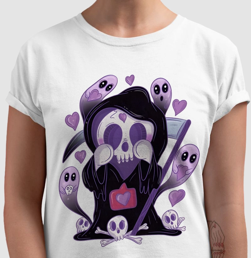 Little cute death with your little ghosts