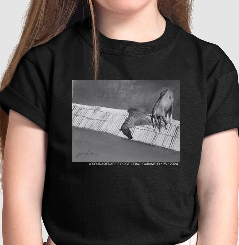 Camiseta Infantil Cavalo Caramelo