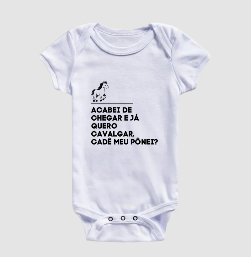 ACABEI DE CHEGAR E JA QUERO CAVALGAR - BODY