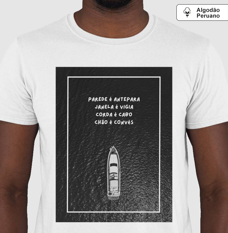Camiseta Algodão Peruano Dicionário ao Mar