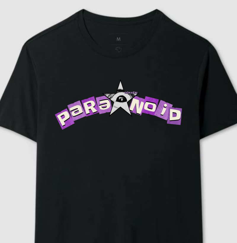 Camiseta Paranoid - Preta