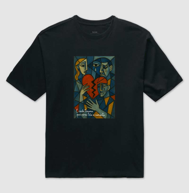 É cada trauma que virou tela e camiseta.
