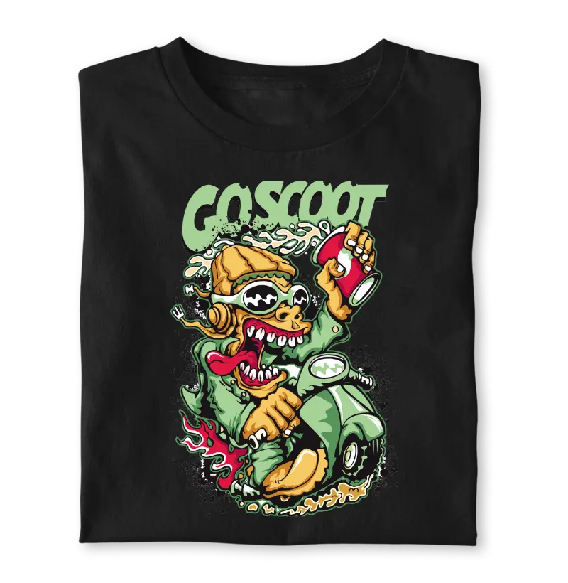 T-shirt Mad Scoot Skull