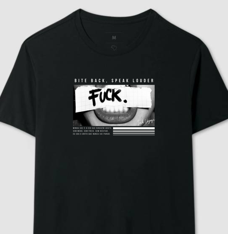 Camiseta Morda de Volta, Fale Mais Alto®