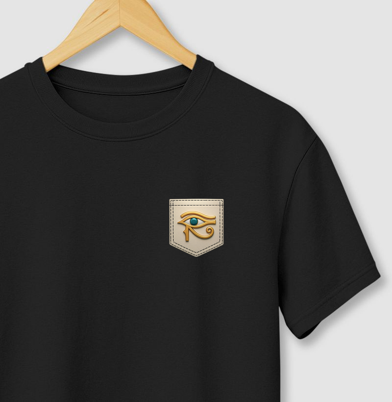 Camiseta Olho de Hórus – Intuição, Proteção e Sabedoria Ancestral