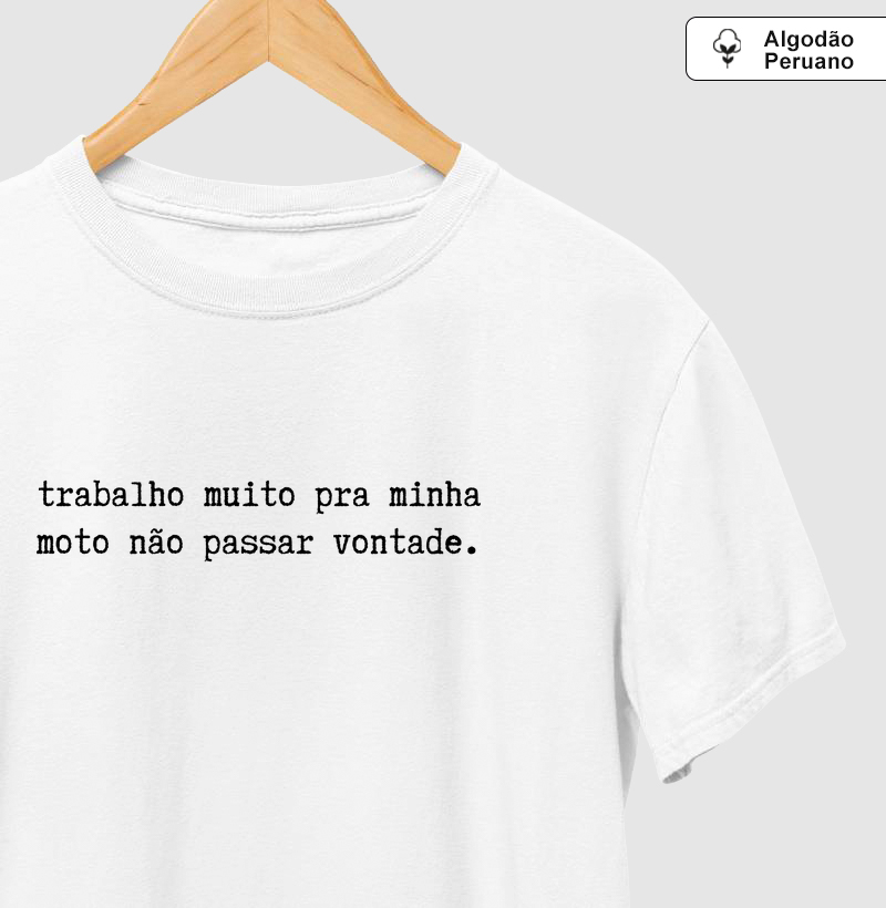 Trabalho muito pra minha moto