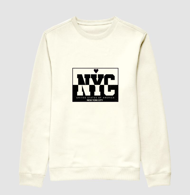NYC – Estilo Retrô Contemporâneo | Moletom | Unissex