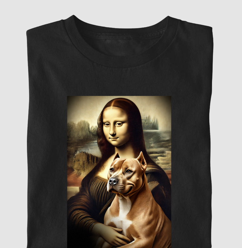 MONALISA COM PIT BULL