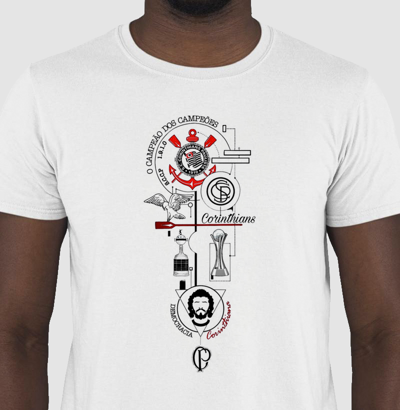 Camisa 100%algodão, campeão dos campeões 