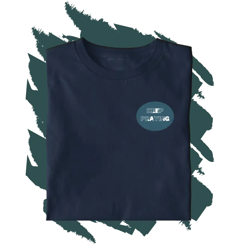 Camiseta Cristã - keep praying MASC
