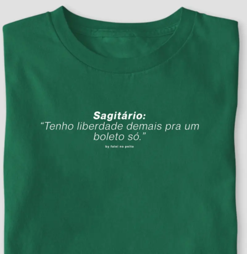 Sagitário: “Tenho liberdade demais pra um boleto só.”