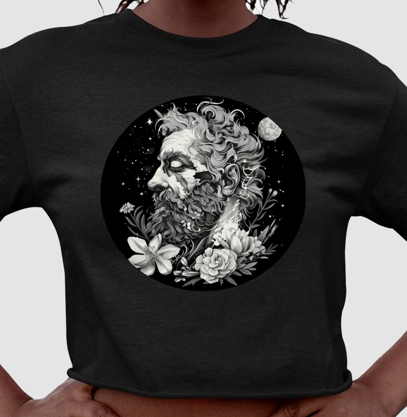 Camiseta Cropped Strange Flowers