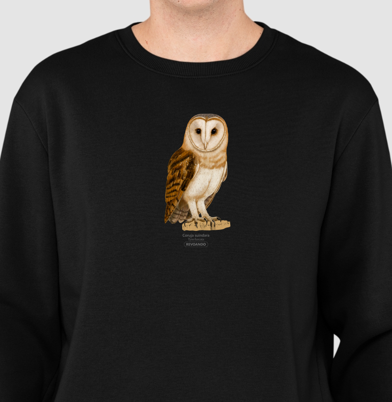 Aves do Brasil - Coruja Suindara - Moletom
