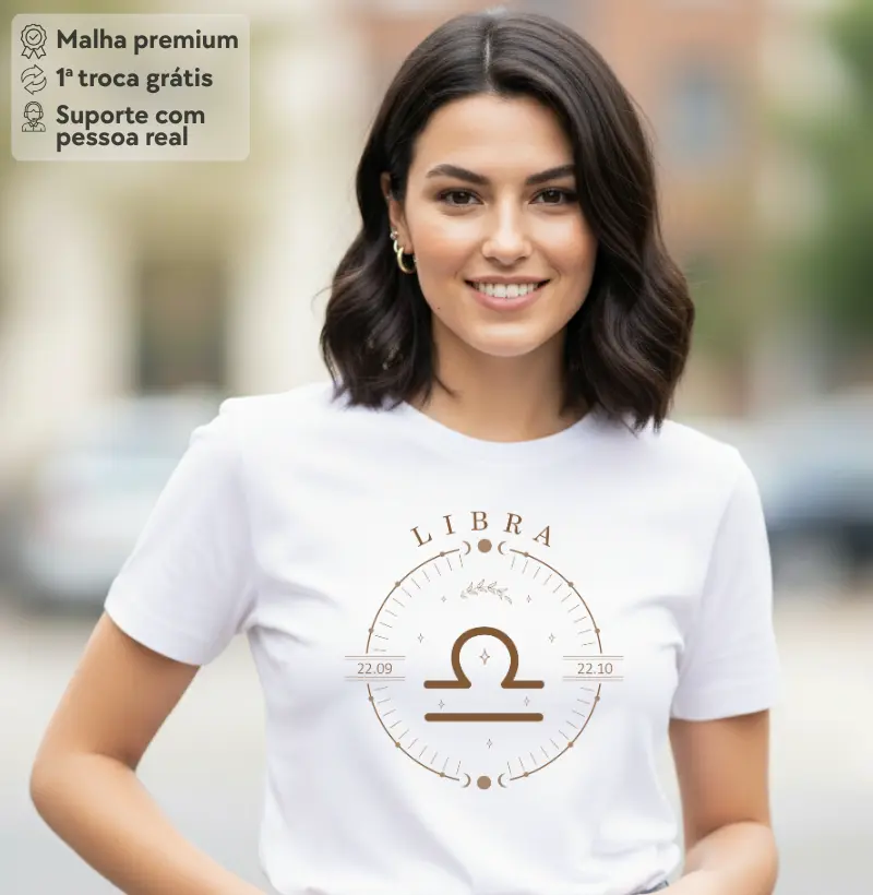 Camiseta Zodíaco Libra