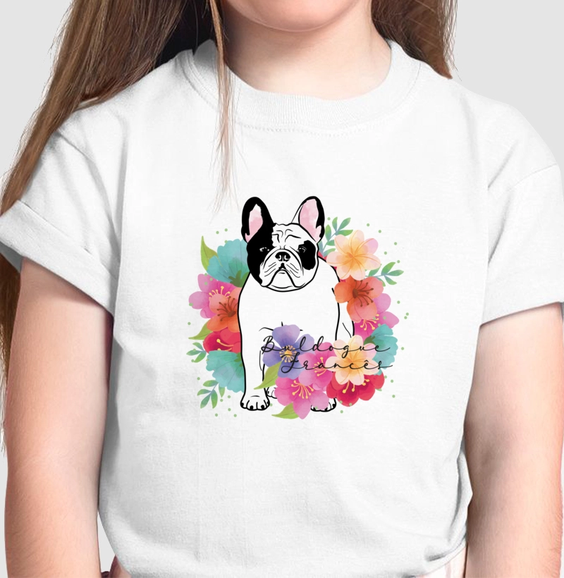 Buldogue Francês Floral