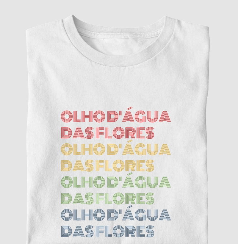 Olho d'Água das Flores Letreiro Retrô