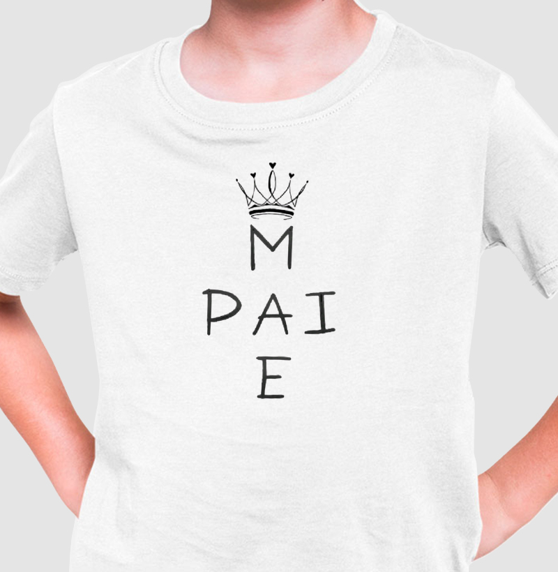 Camisa Infantil Pai, Mãe