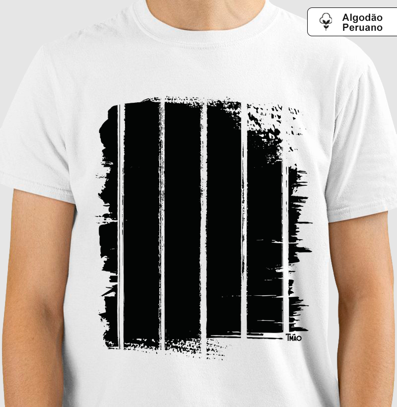  Camiseta Algodão Peruano - Arte Alvinegra