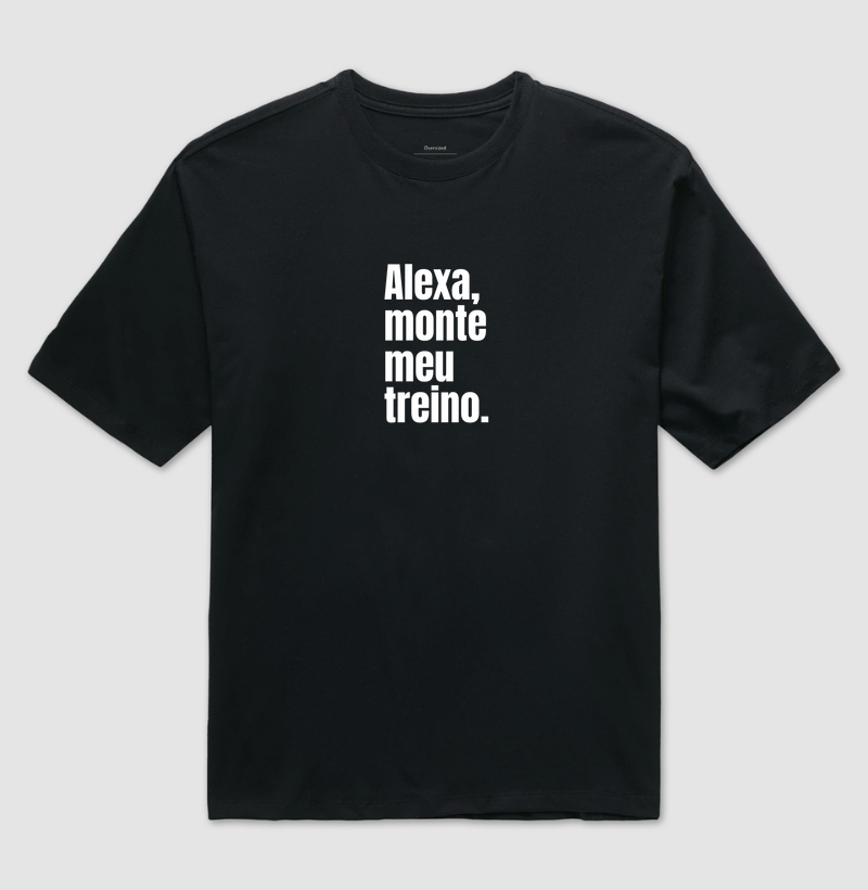 Alexa monte meu treino