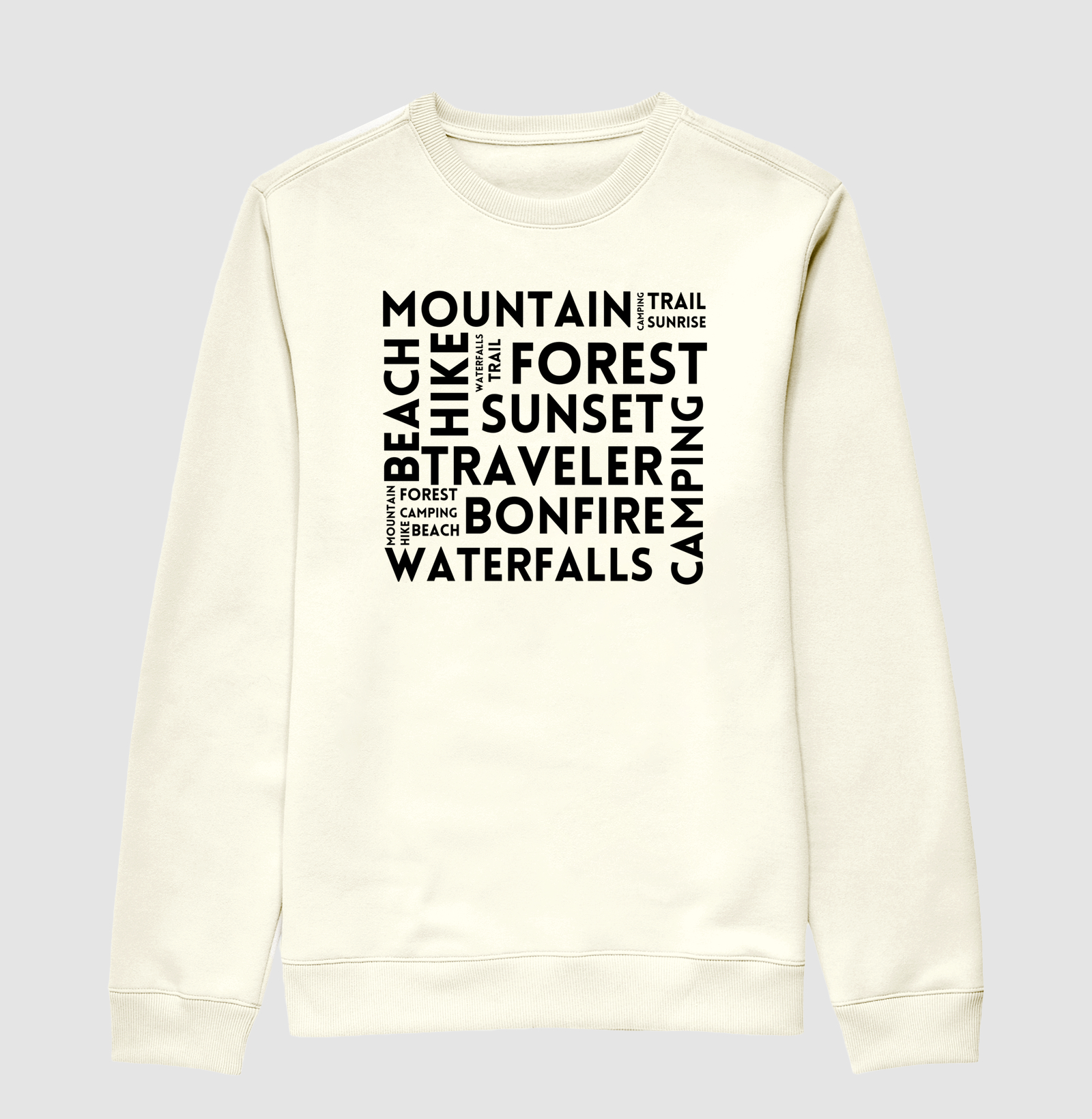 Mountain, hike and trail - tag cloud