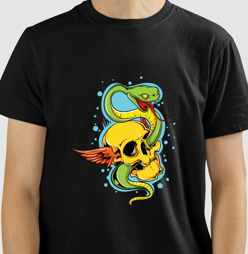 Camiseta poisonous skull