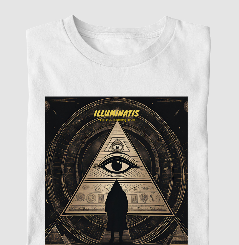 The all-seeing eye - O "olho que tudo vê", é o símbolo associado a sociedade dos Illuminatis e representa vigilância e conhecimento oculto