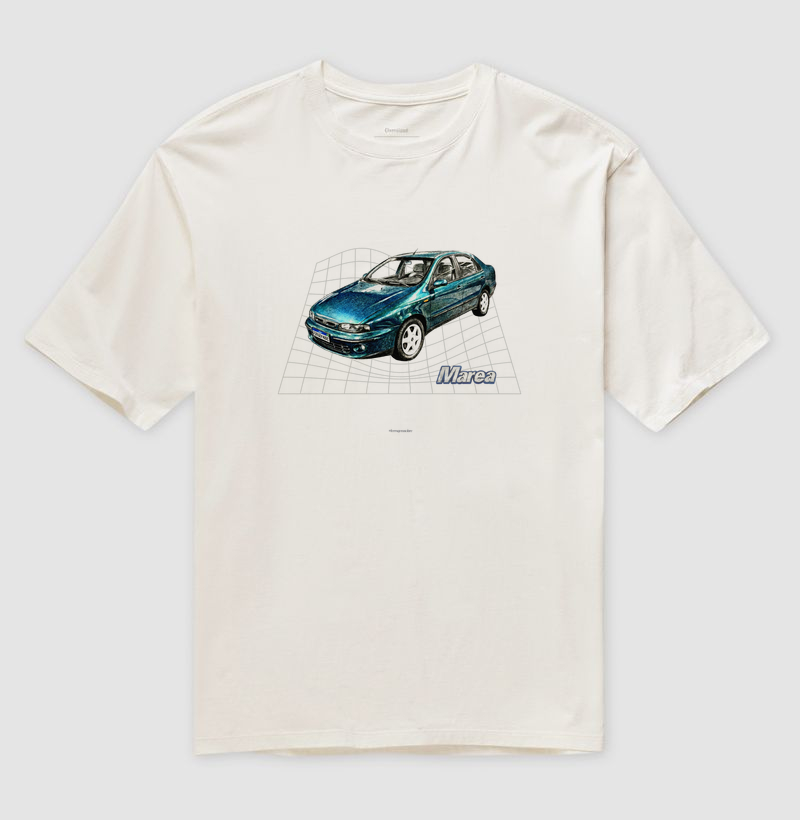 Camiseta Fiat Marea - A Sinfonia 5 Cilindros - clara