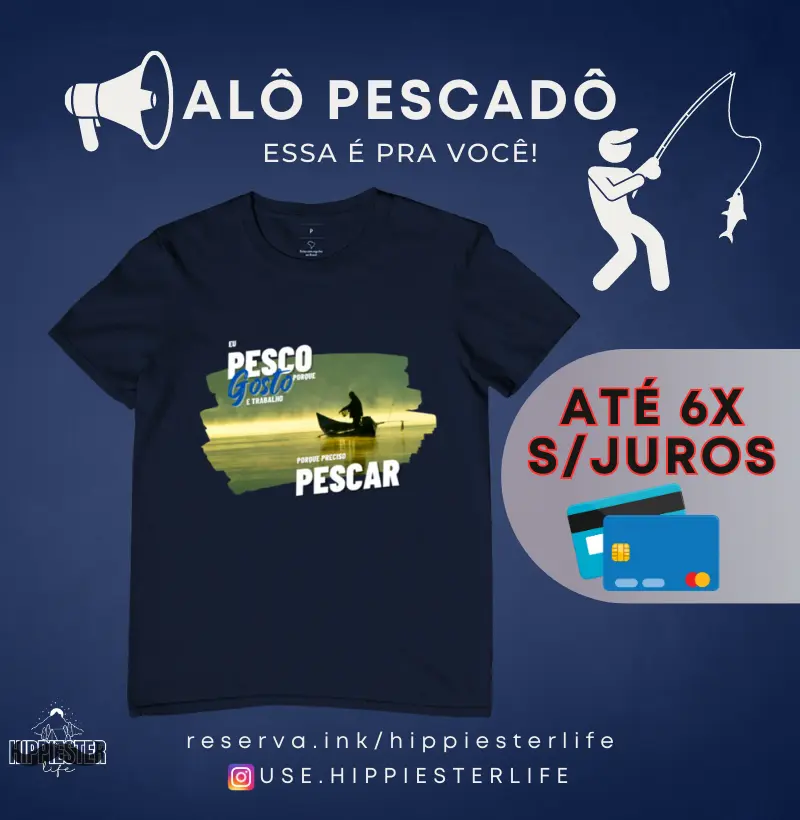 Camiseta Masculina Pesco Porque Gosto