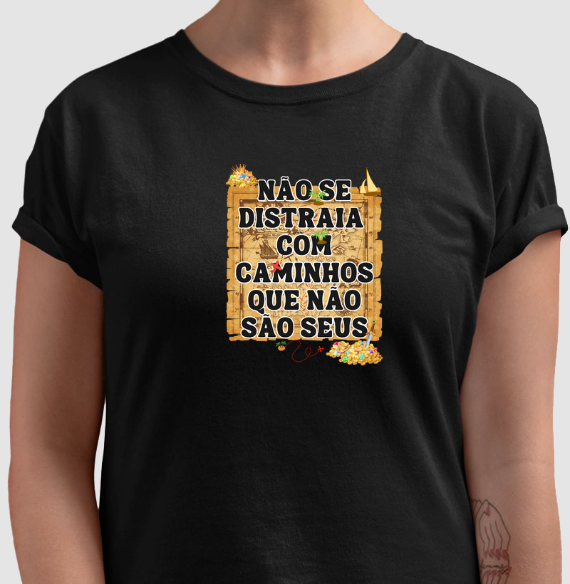 Camiseta Alquímica - NÃO SE DISTRAIA