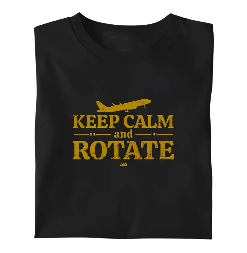 Keep Calm And Rotate - Yellow