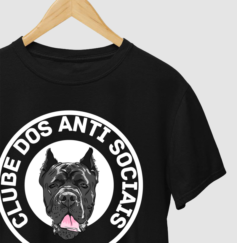 "T-Shirt - Clube dos Antissociais – Edição Cane Corso"