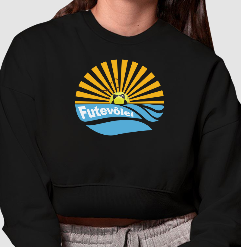 Cropped moletom vibe futevôlei
