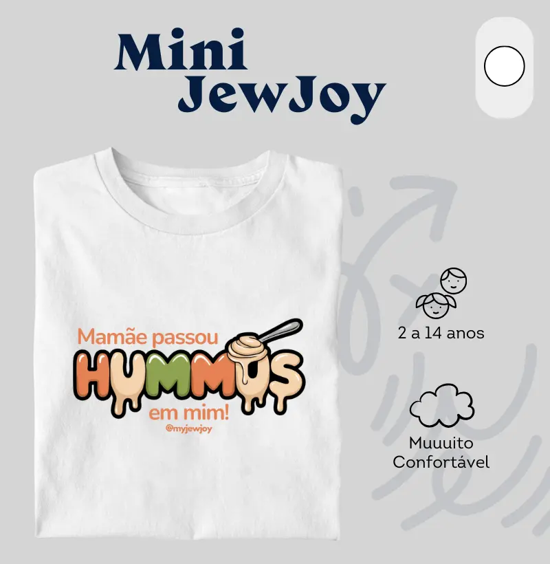 Mamãe passou hummus em mim