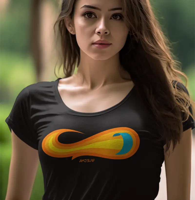 CAMISETA AMO SURF KITE E FOGO