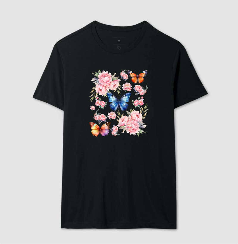 Camiseta Borboletas & Flores