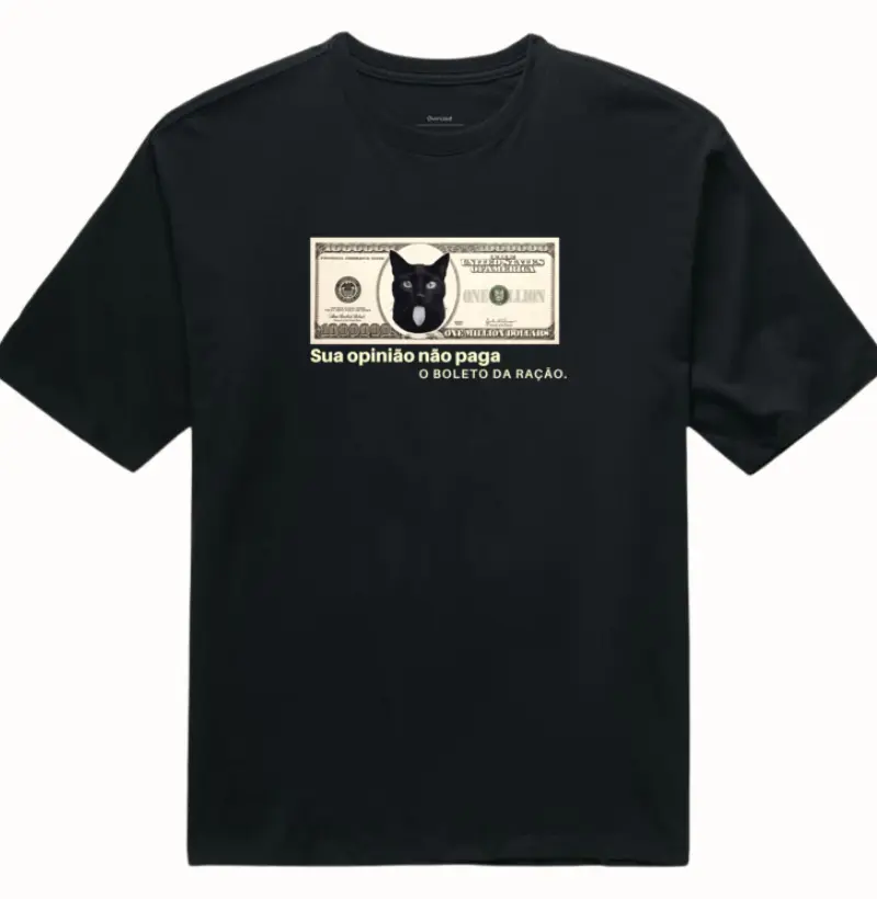 Oversized Boleto da ração - gato