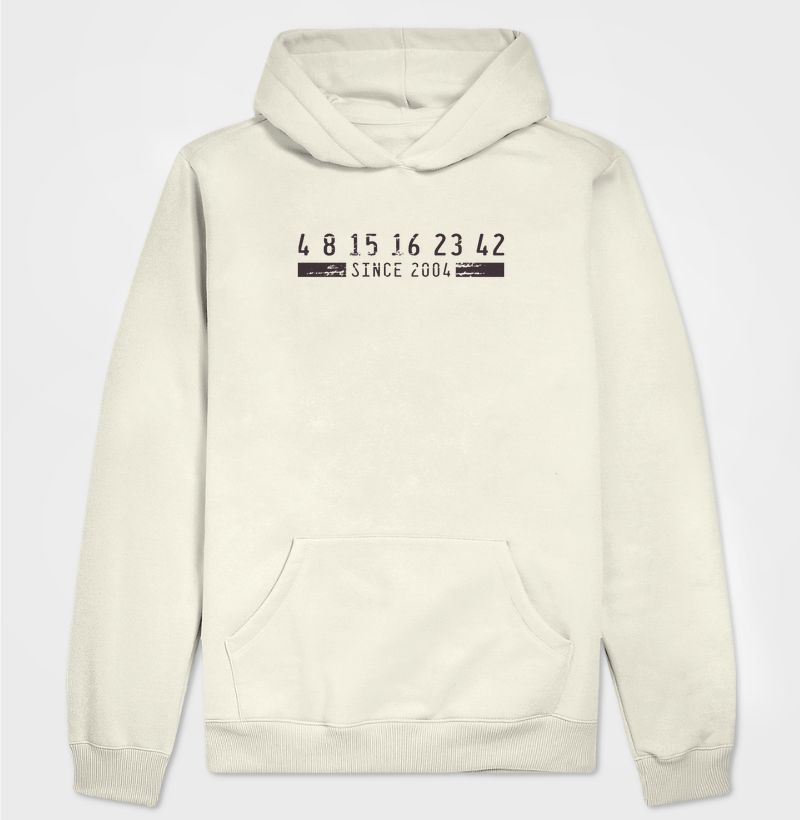 Moletom Canguru com Capuz 4 8 15 16 23 42 - Since 2004