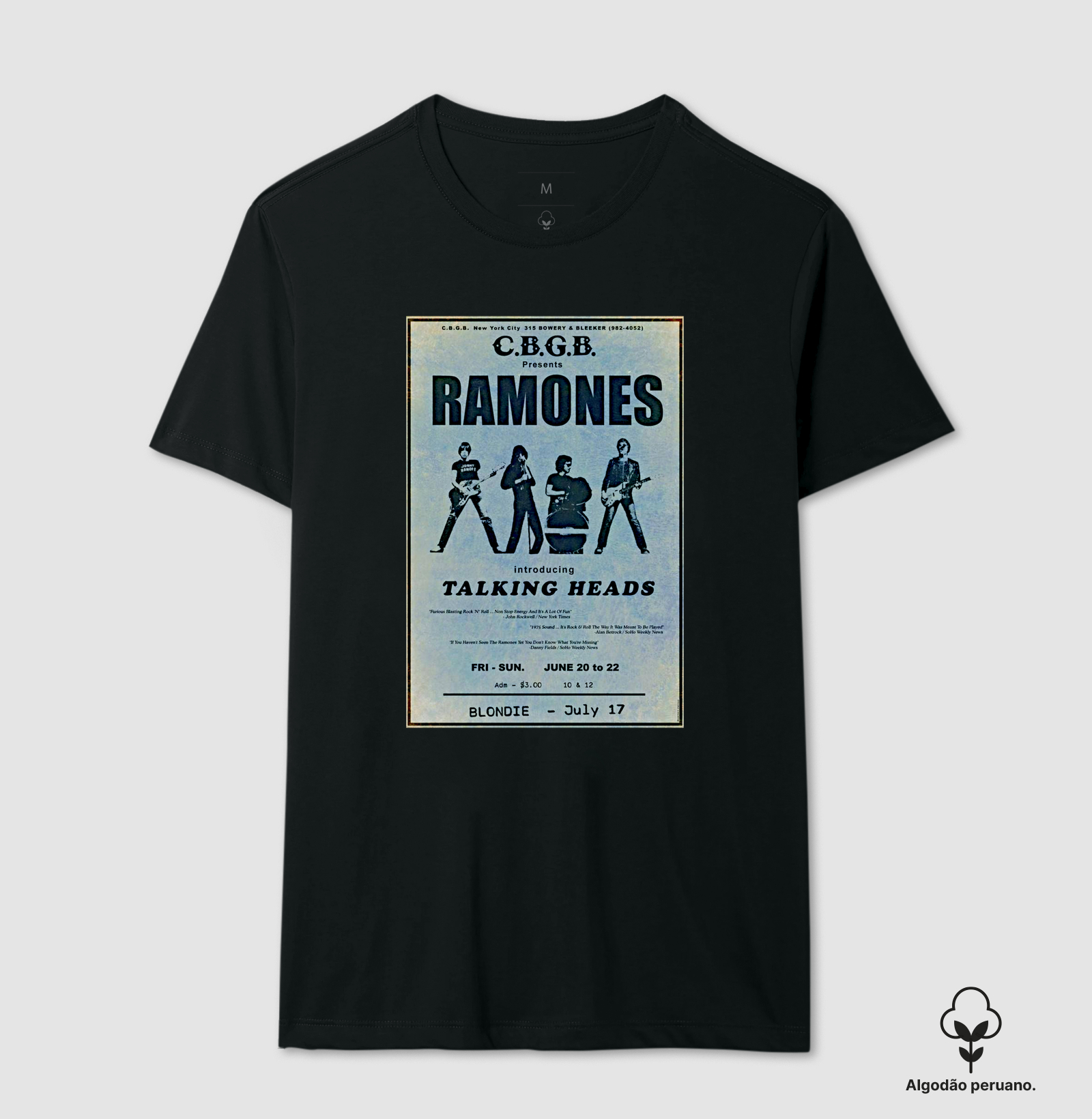 Cartaz - Talking Heads and Ramones 1975