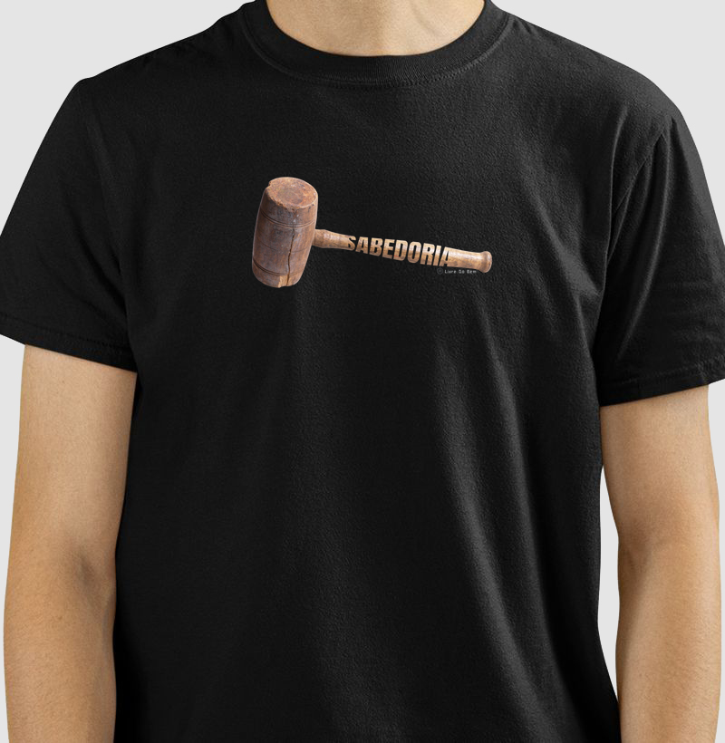 Camiseta maçônica - Sabedoria malhete