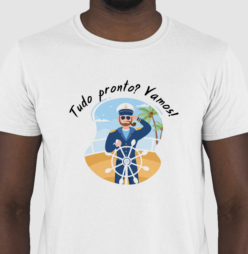 Camiseta "Tudo pronto? Vamos!"