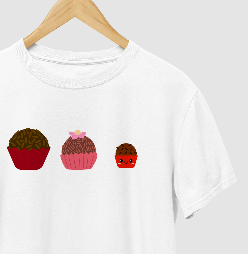 T-shirt Familia Brigadeiro colorida