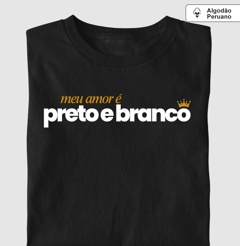 Algodão Peruano - Meu amor é preto e branco